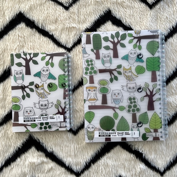 IKEA Office Owl And Tree Notebooks Rare Set Of 2 Nwt Ikea Office